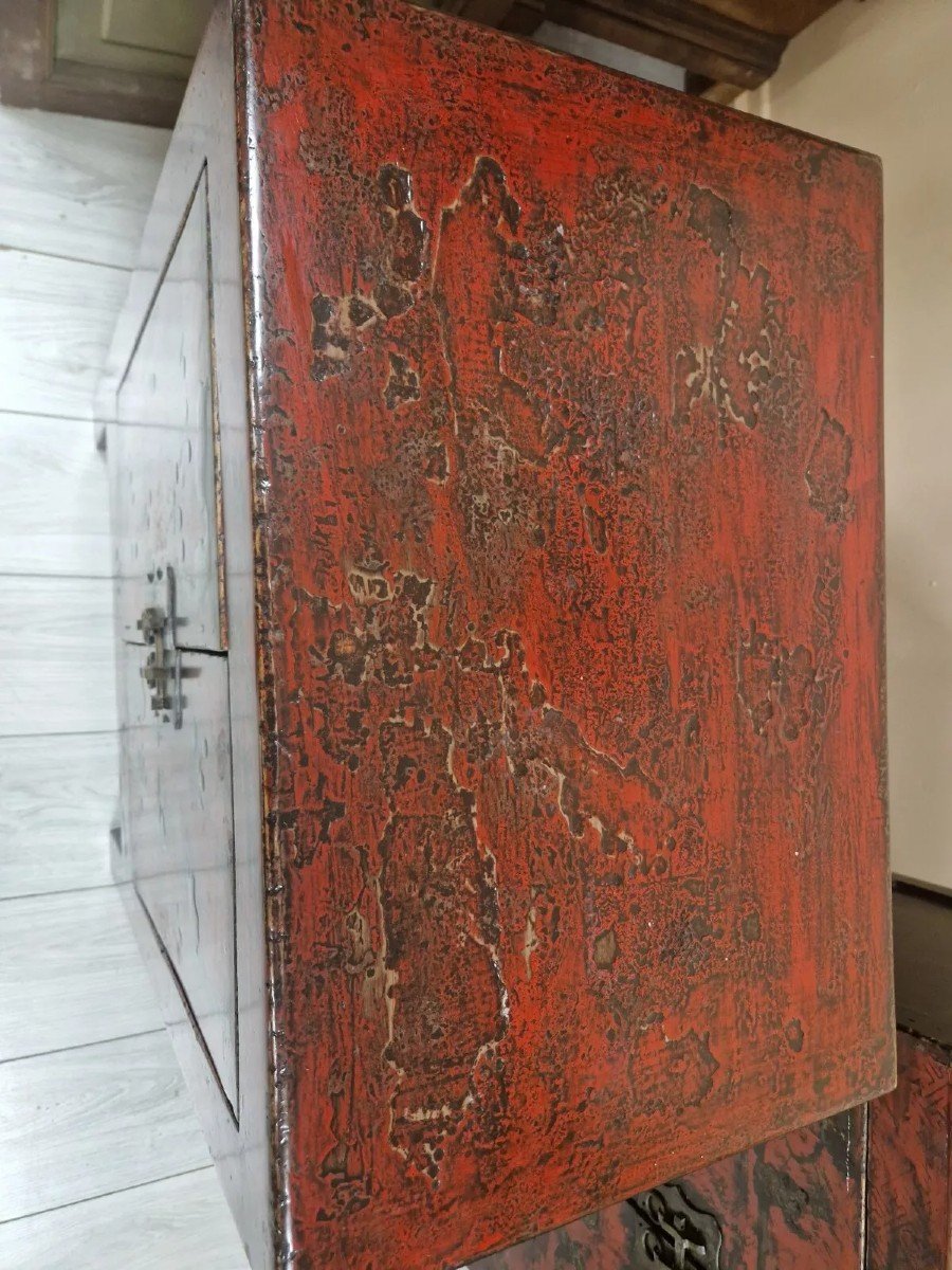 Pair Of Chinese Qing Dynasty Bedside Tables-photo-2