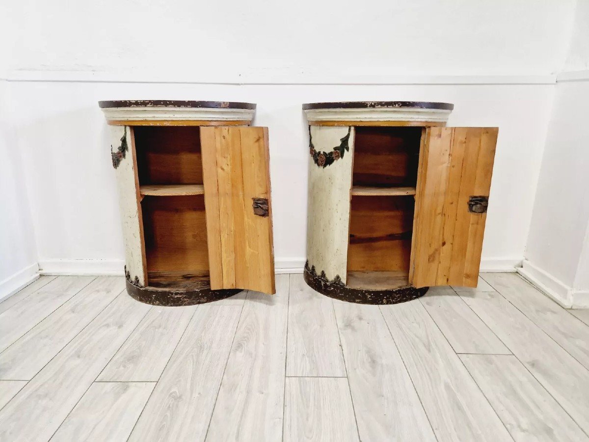 Superb Pair Of 18th Century Tambour Cabinets-photo-1