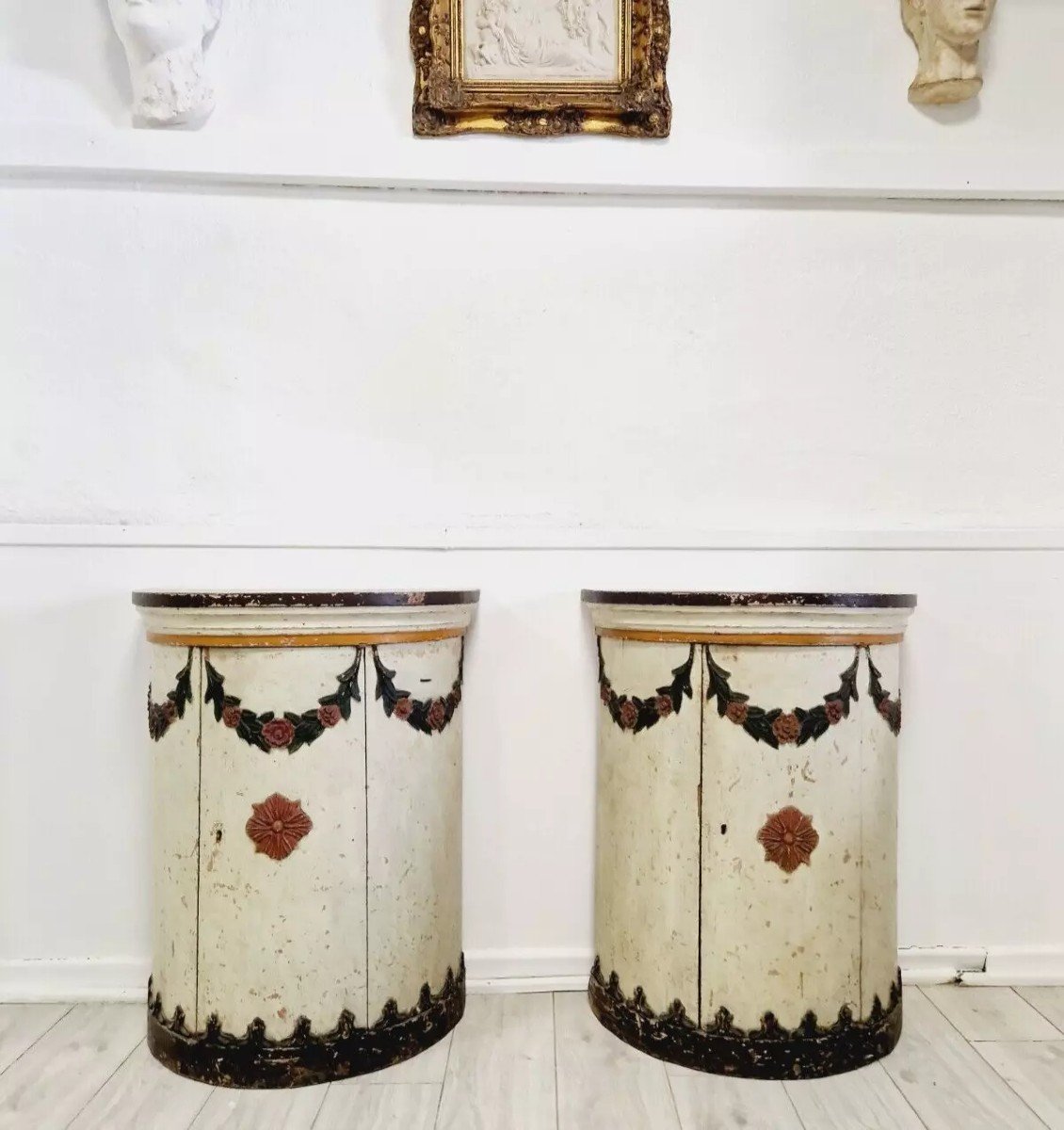 Superb Pair Of 18th Century Tambour Cabinets