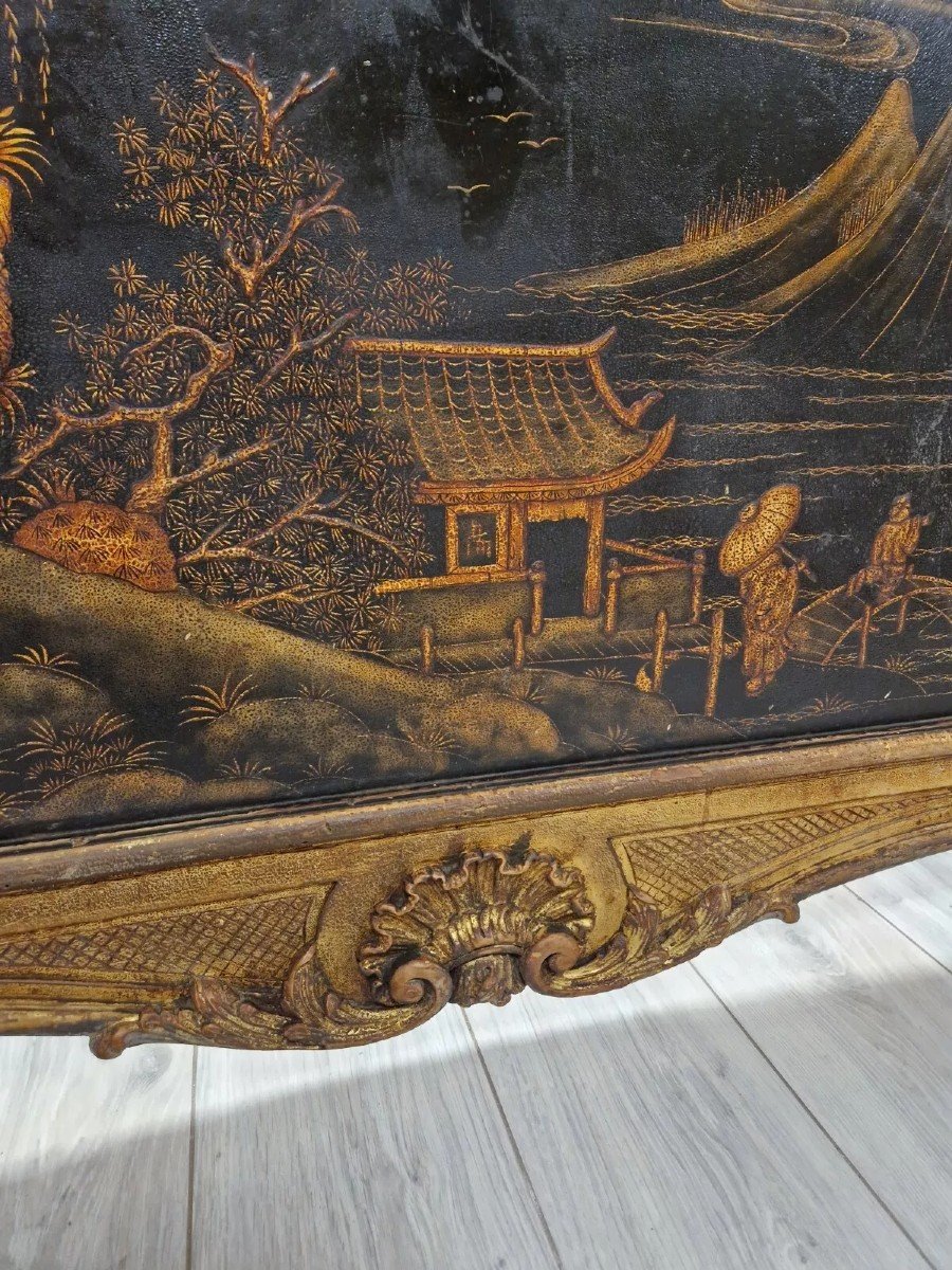 Antique Chinese Carved Wood Bed-photo-2