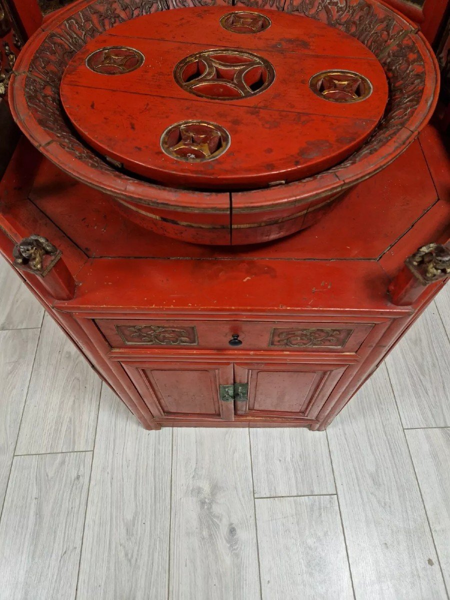 Antique Chinese Qing Dynasty Toilet Cabinet-photo-4