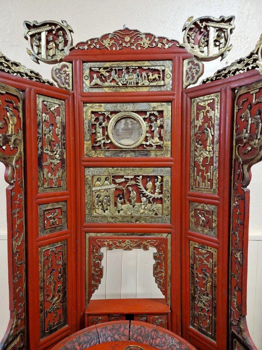 Antique Chinese Qing Dynasty Toilet Cabinet-photo-5