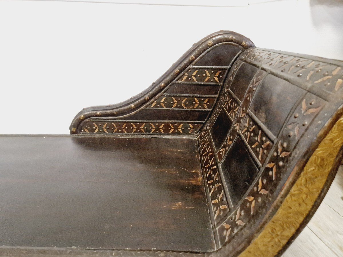  Antique Colonial Chaise Longue-photo-7