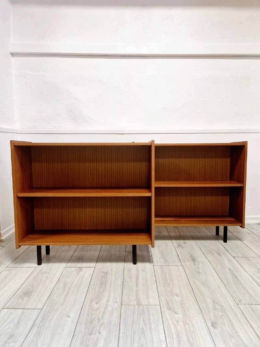 Pair Of Mid Century Bookcases-photo-3