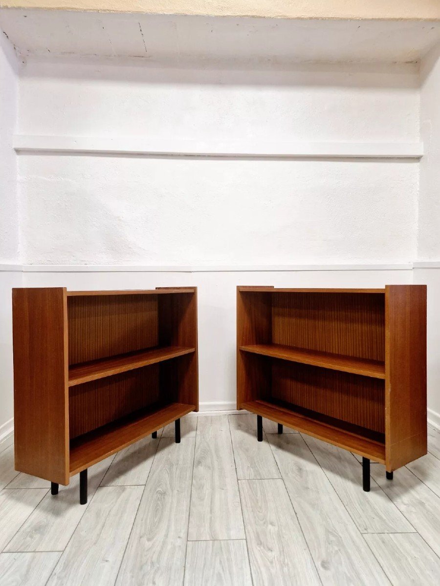 Pair Of Mid Century Bookcases-photo-1