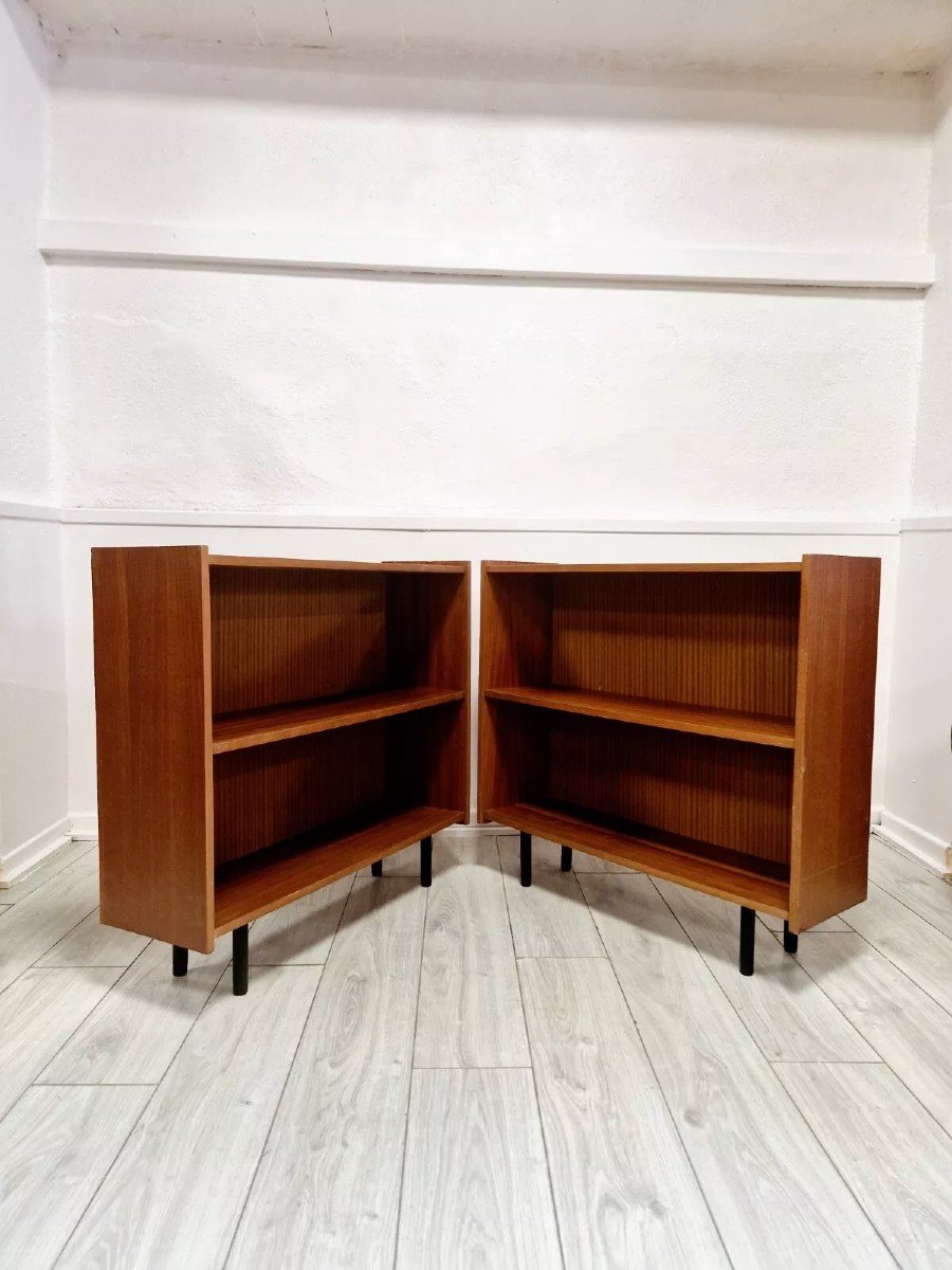 Pair Of Mid Century Bookcases-photo-3