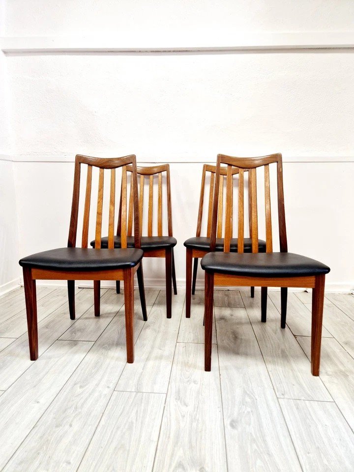 4 Fresco G Plan Dining Chairs-photo-3