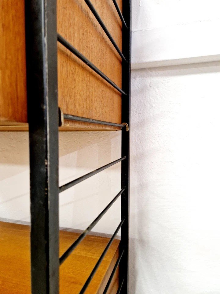 Mid Century Staples Ladderax Shelving Cupboard-photo-3