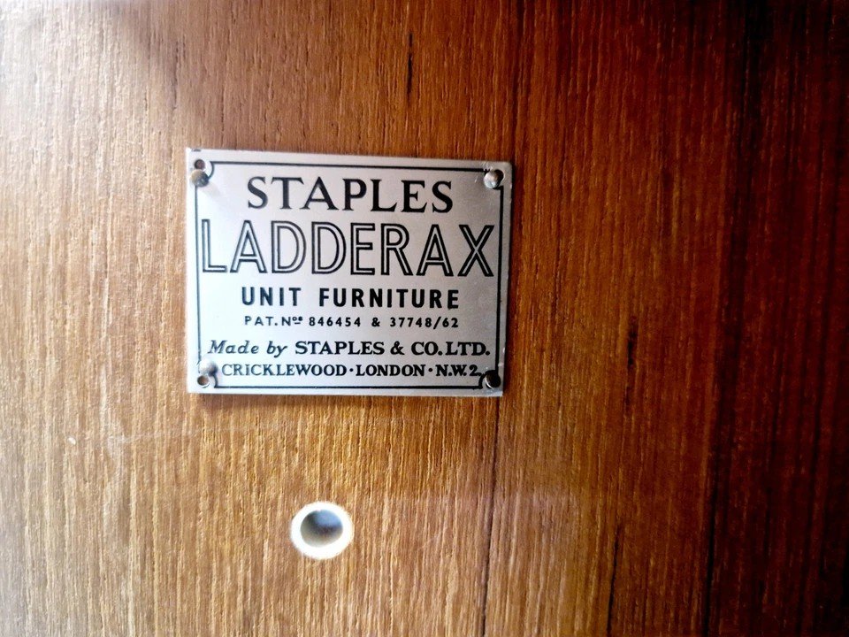 Mid Century Staples Ladderax Shelving Cupboard-photo-5