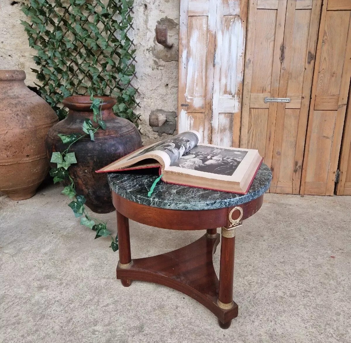 Table Guéridon Française Ancienne De Style Empire