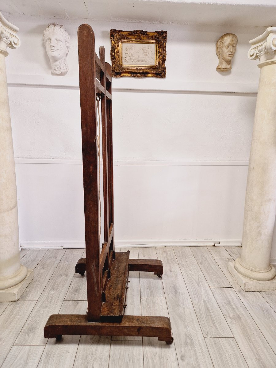 Antique French Painting Easel With Stand By Bonhomme Paris-photo-2