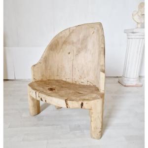 Rare Tree Trunk Chair Sold In Swedish Primitive Style