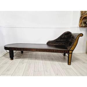 Antique Colonial Chaise Longue