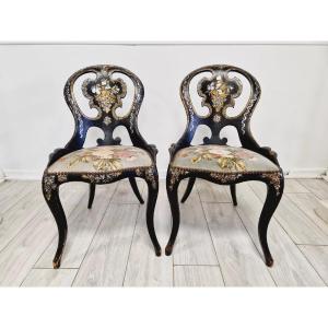 Pair Of Antique Napoleon Chairs