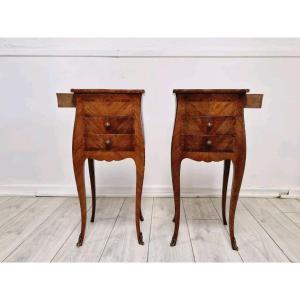 French Louis XV Style Bedside Tables