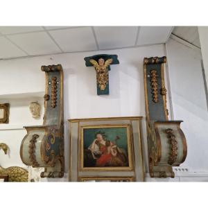 Fabulous Pair Of 18th Century Console Shelves