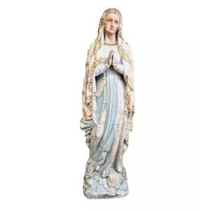  Statue Religieuse Antique Grandeur Nature Marie De Lourdes