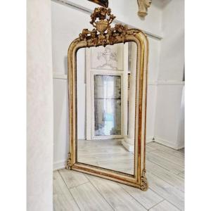 Beautiful Louis XVI Style Gold Wall Mirror