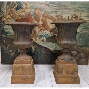 Pair Of Large Medici Vases