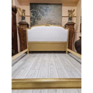 Gold French Bed Louis XVI Style King Size