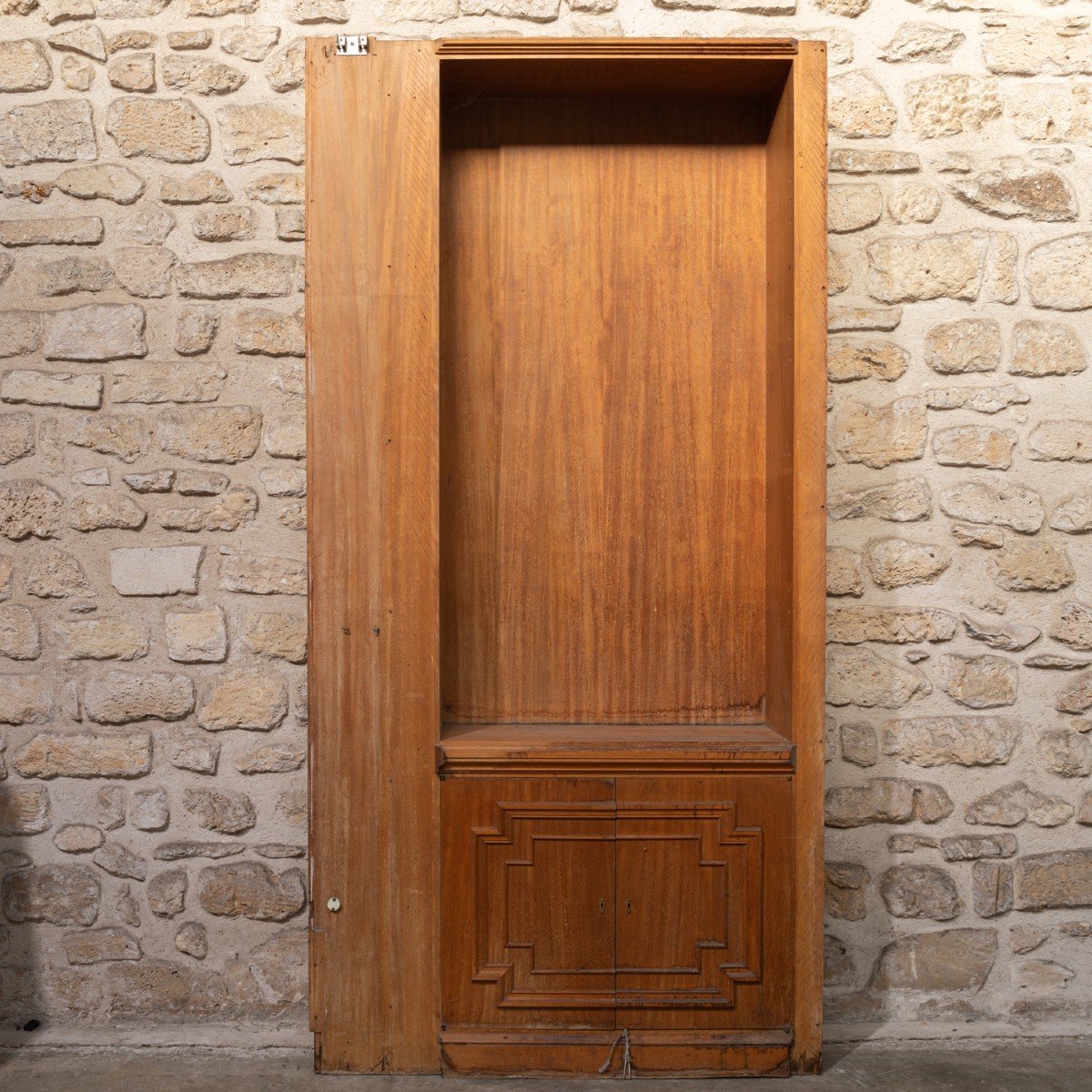 Boiserie en bois blond des années 1950, XXe-photo-5