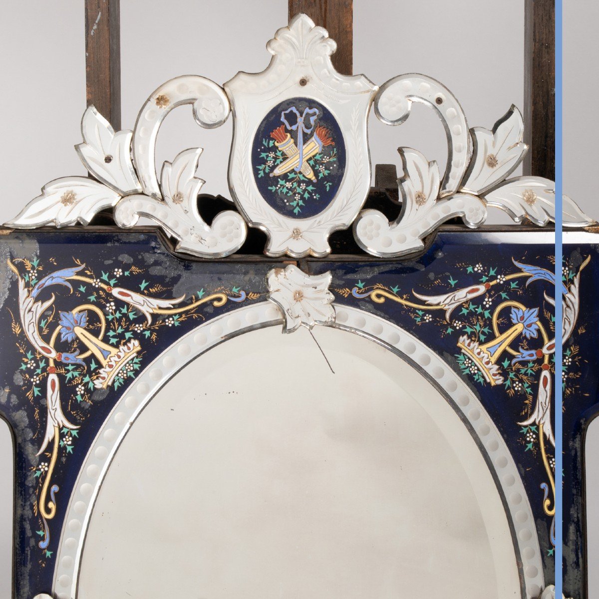 Miroir en verre de Venise, Murano, fin XIXe-photo-4