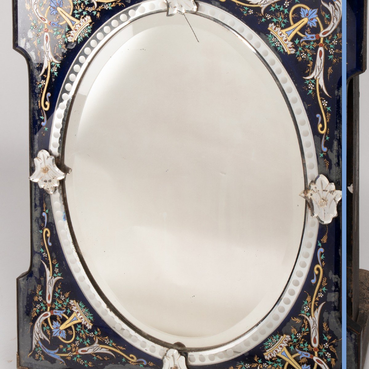 Miroir en verre de Venise, Murano, fin XIXe-photo-4