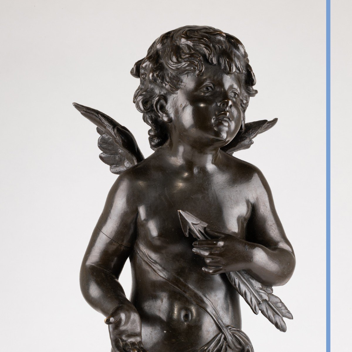 Dans le goût d'Auguste Moreau (1834-1917), Cupidon, bronze, XIXe-photo-2