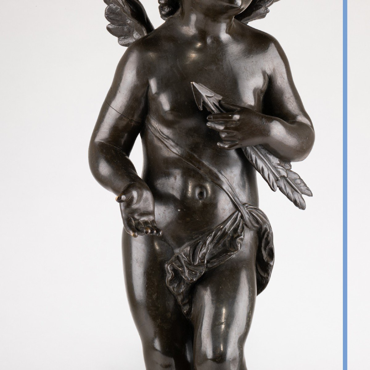 Dans le goût d'Auguste Moreau (1834-1917), Cupidon, bronze, XIXe-photo-3