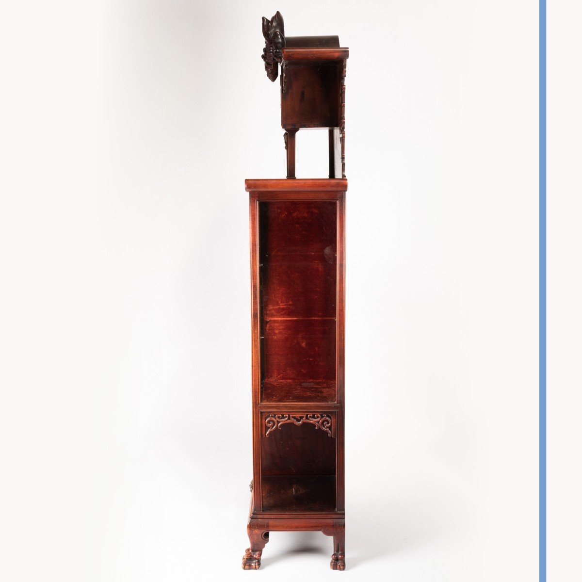 Attribué à Gabriel Viardot (1830-1904), cabinet en bois exotique, XIXe-photo-3