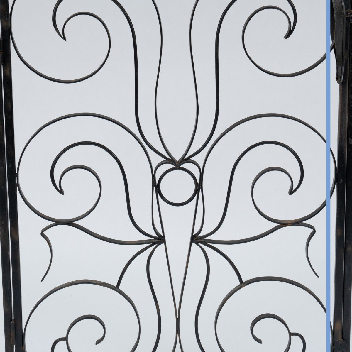 Iron Gate With Scroll Pattern, 20th Century-photo-2