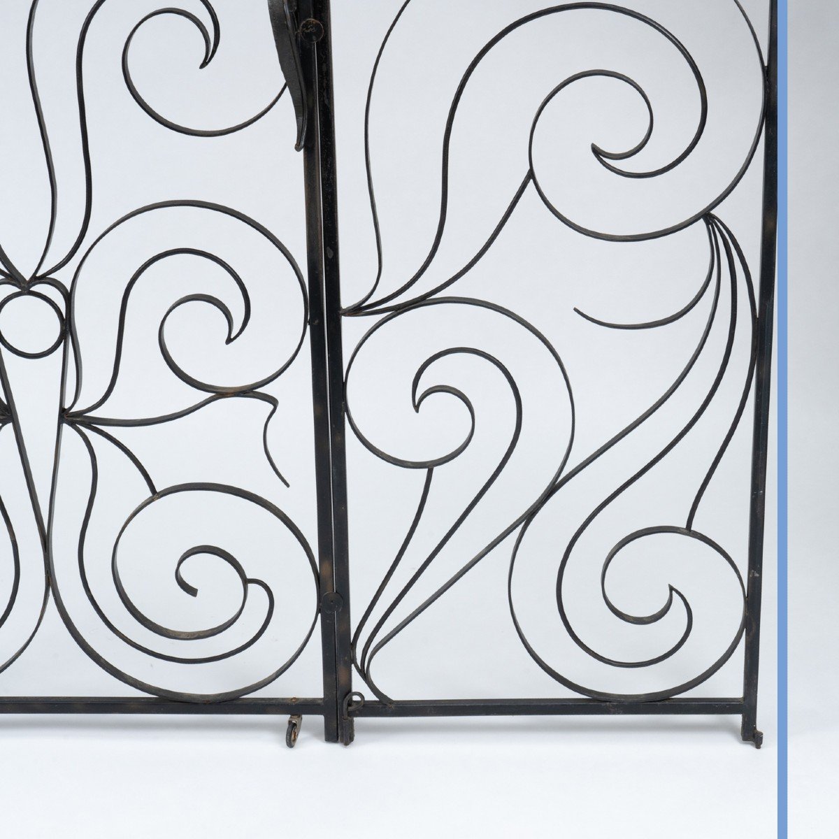 Iron Gate With Scroll Pattern, 20th Century-photo-8