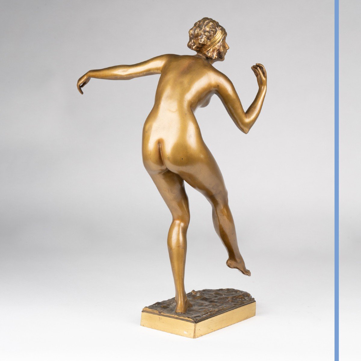 Paul Philippe (1870-1930), Danseuse nue, bronze, XXe-photo-3