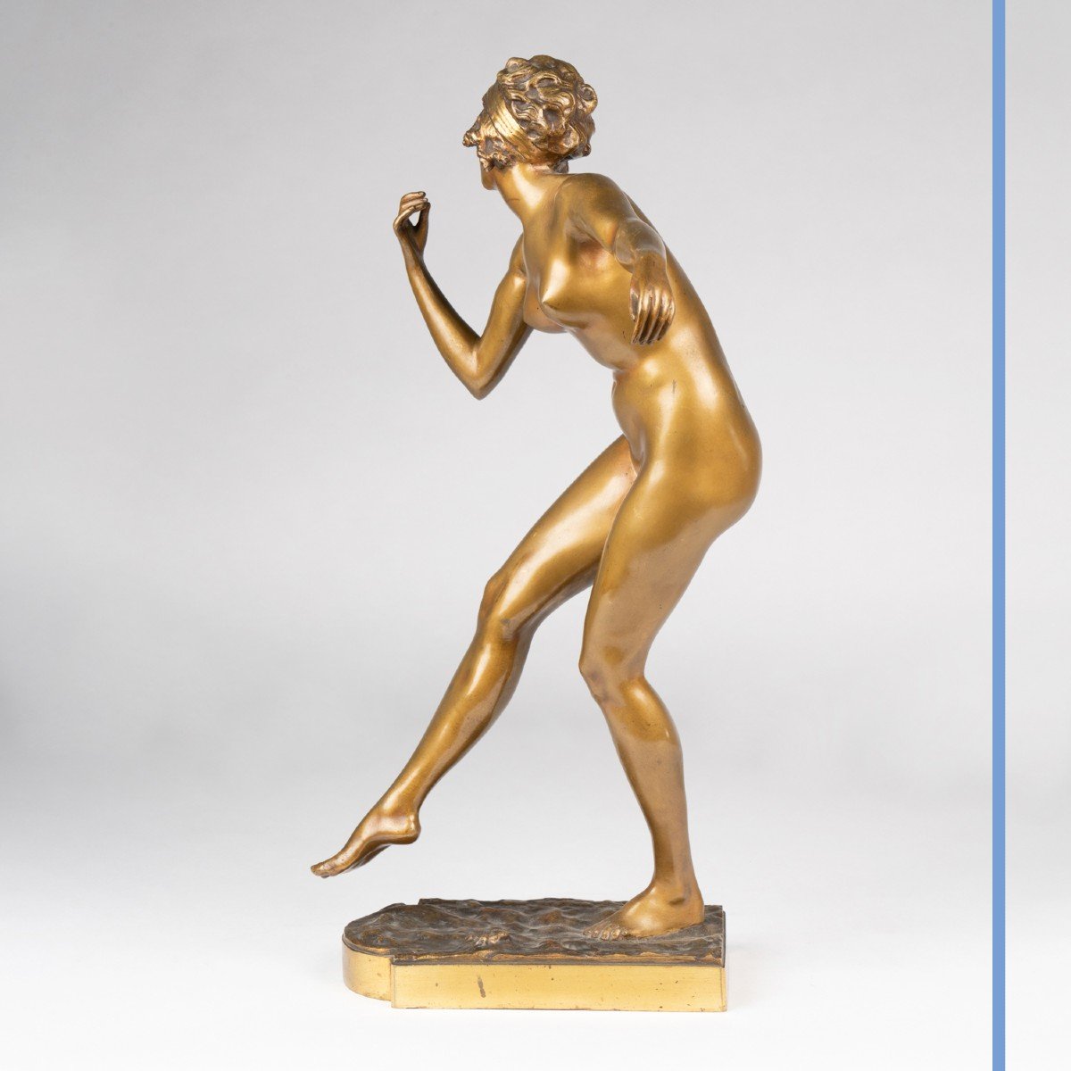 Paul Philippe (1870-1930), Danseuse nue, bronze, XXe-photo-4