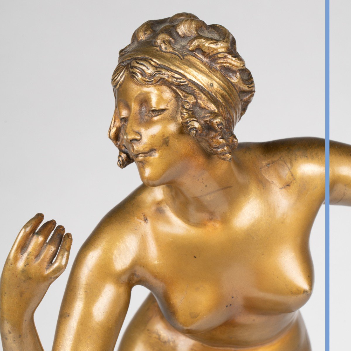 Paul Philippe (1870-1930), Danseuse nue, bronze, XXe-photo-2