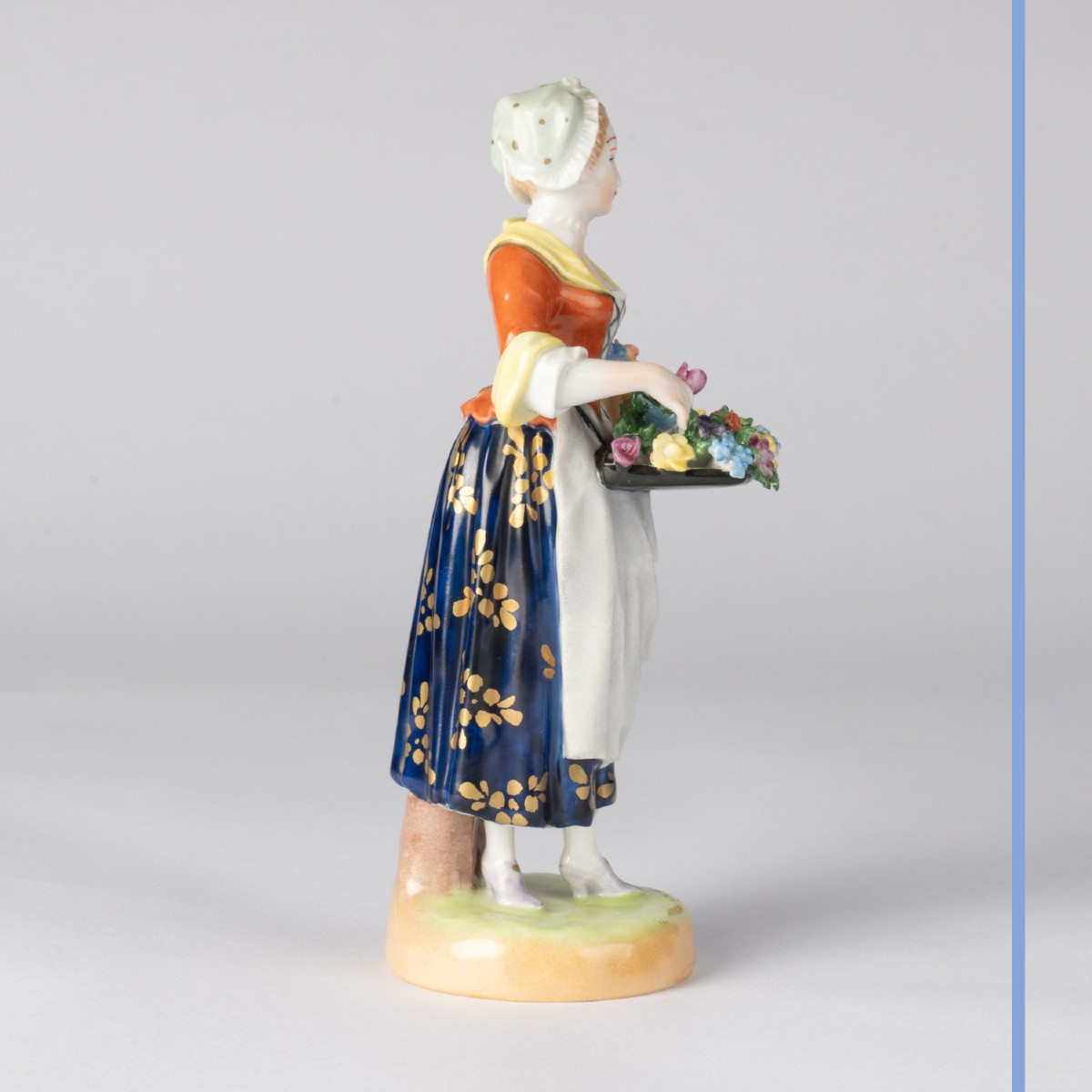 The Flower Seller, Porcelain Subject, 19th Century-photo-2