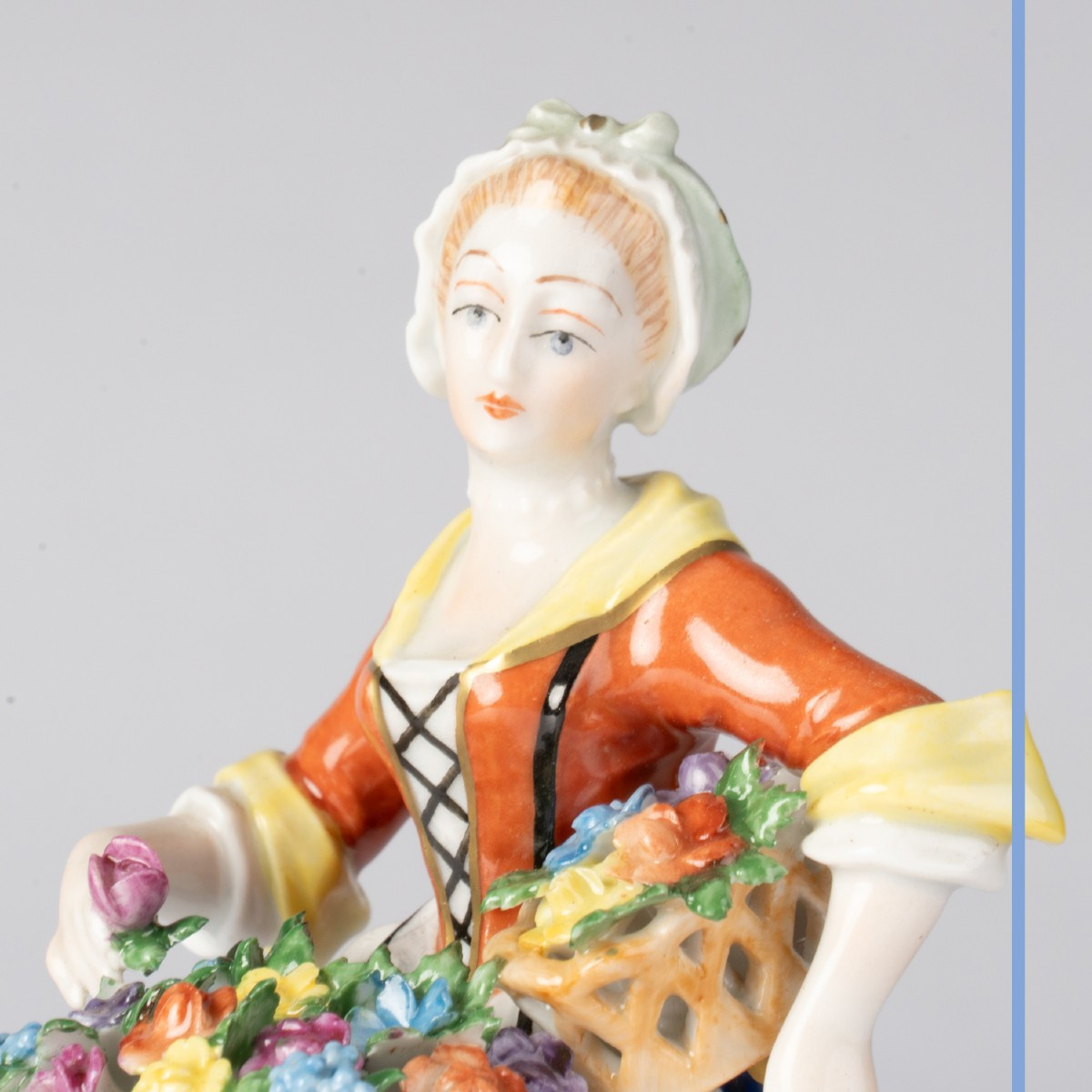 The Flower Seller, Porcelain Subject, 19th Century-photo-5