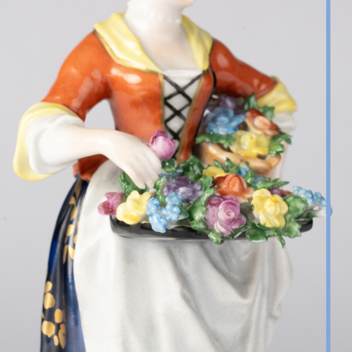 The Flower Seller, Porcelain Subject, 19th Century-photo-6