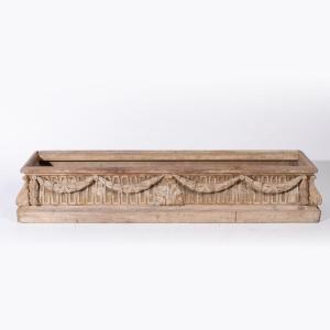 Jardinière en bois sculpté et laqué, XIXe