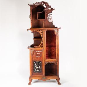 Attribué à Gabriel Viardot (1830-1904), cabinet en bois exotique, XIXe