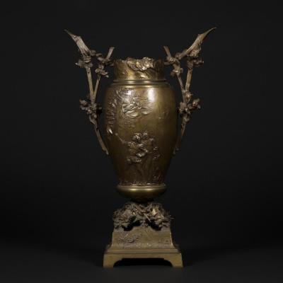 Vase "Mephistophélès" en bronze, XIXe