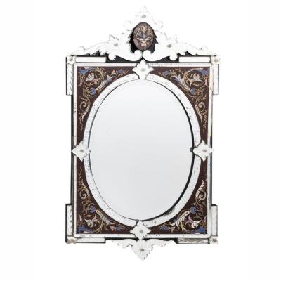Miroir de Murano polychrome, XIXe