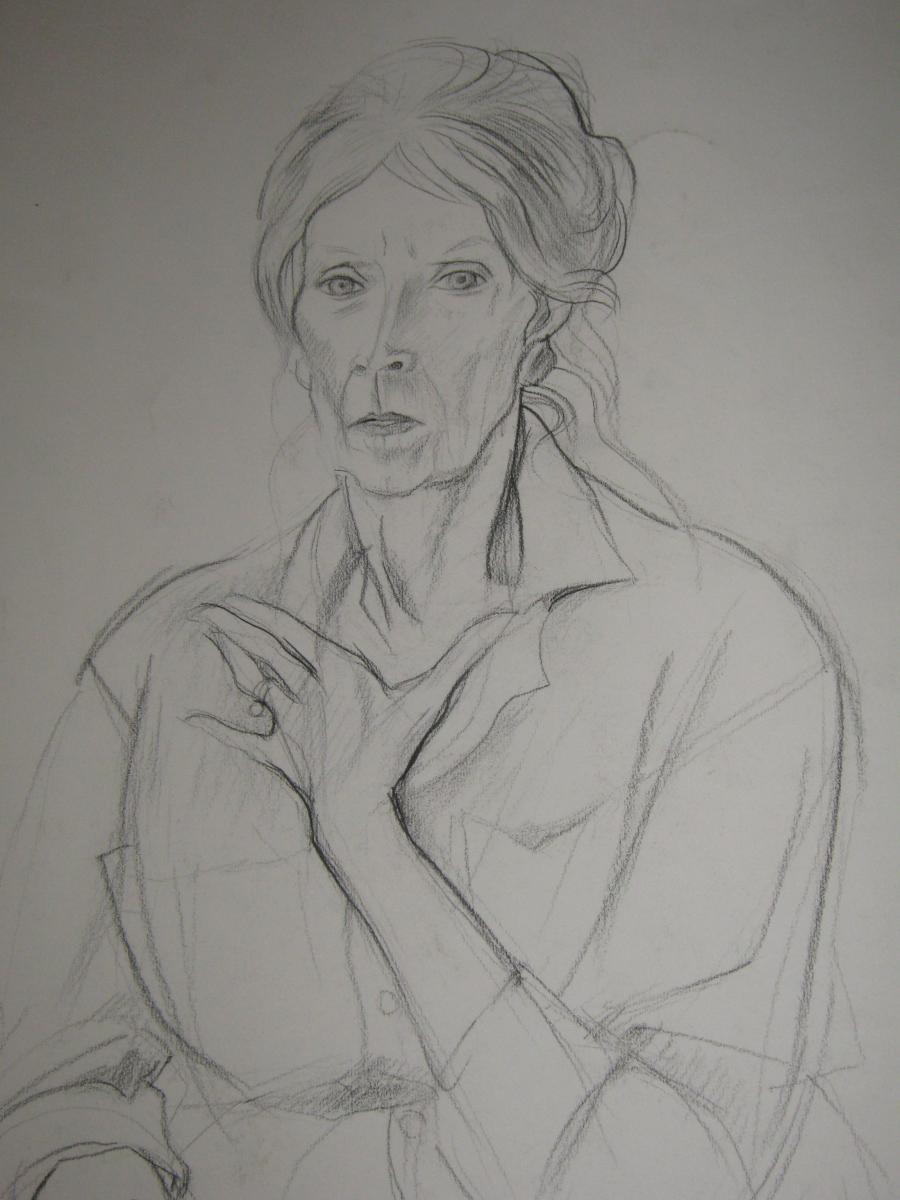 Hervé Dubly: Drawing Pencil In "my Mother"-photo-3