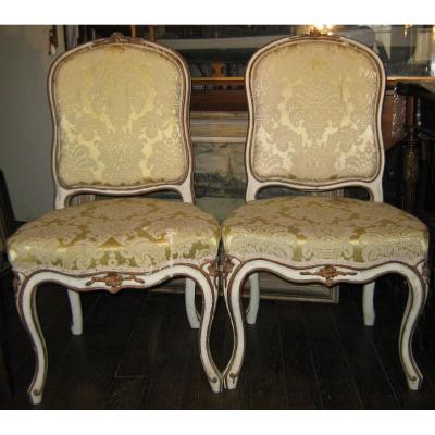 Pair Of Louis XV Period Chairs File To The Queen