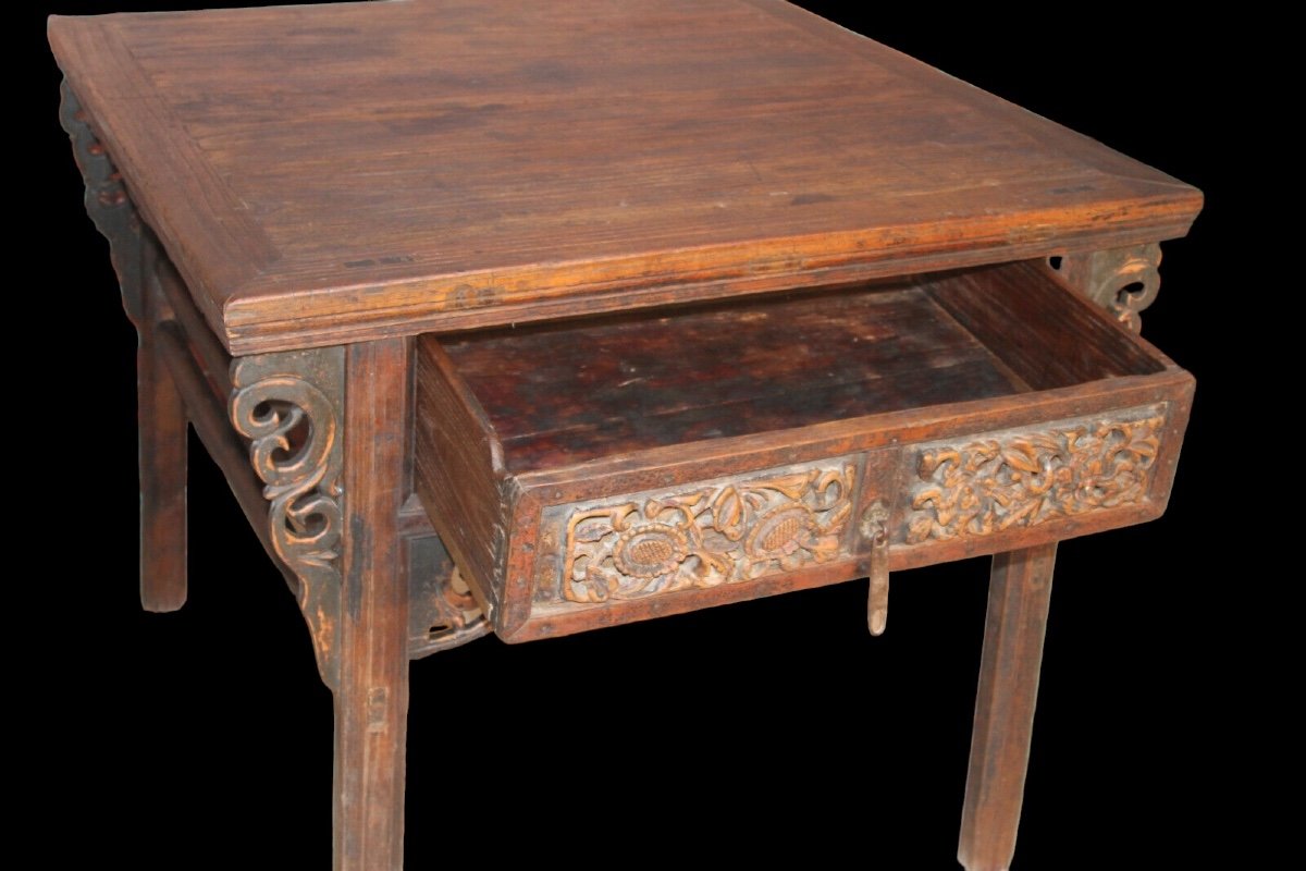 19th Century Chinese Table, Shaanxi Province-photo-2
