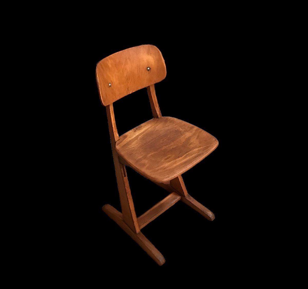 Pair Of School Chairs After Casala 1960-photo-2