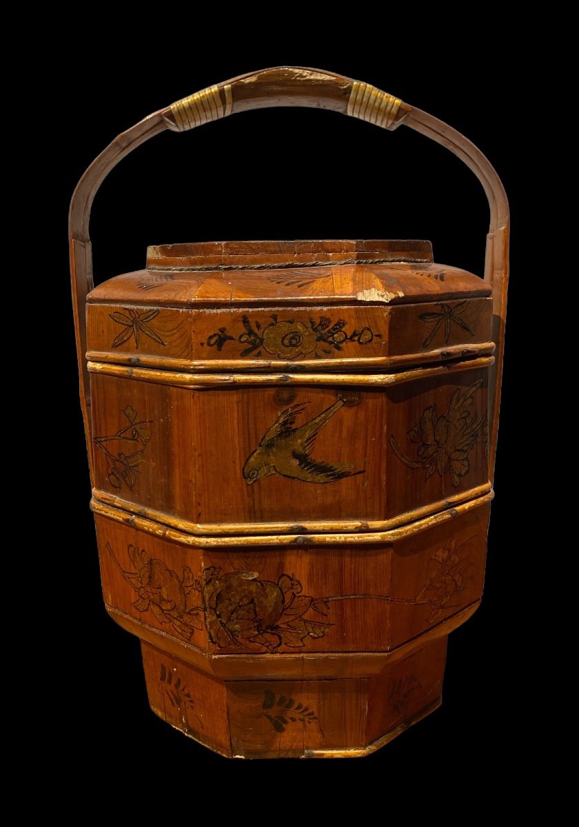 19th Century Asian Wedding Basket