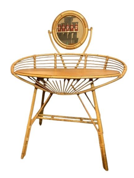 1950 - Rattan Dressing Table