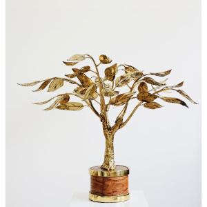 Jacques Duval Brasseur Unique Piece Bronze Tree And Python 1979