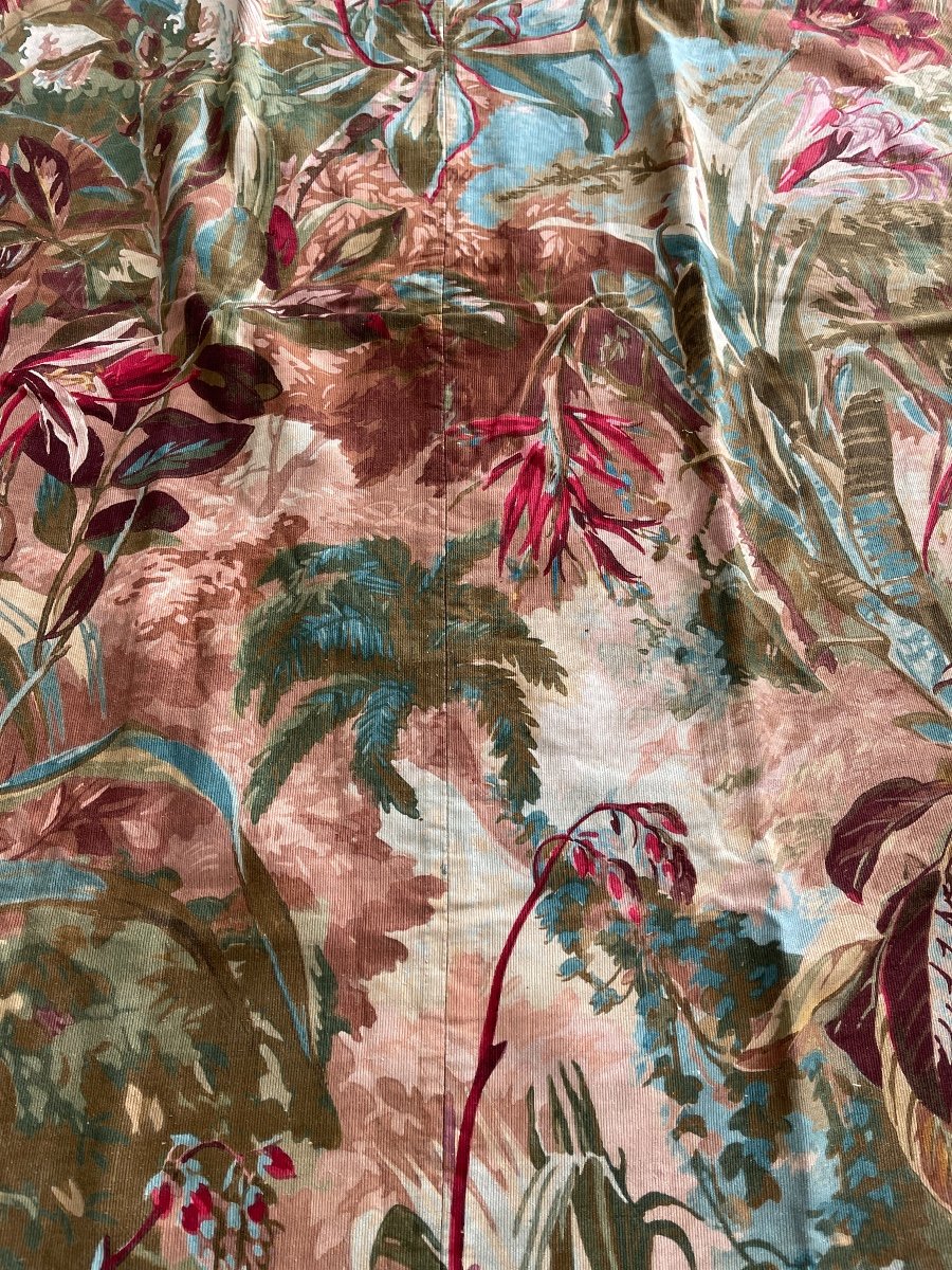 Tropical Inspired Printed Velvet Yardage -photo-5